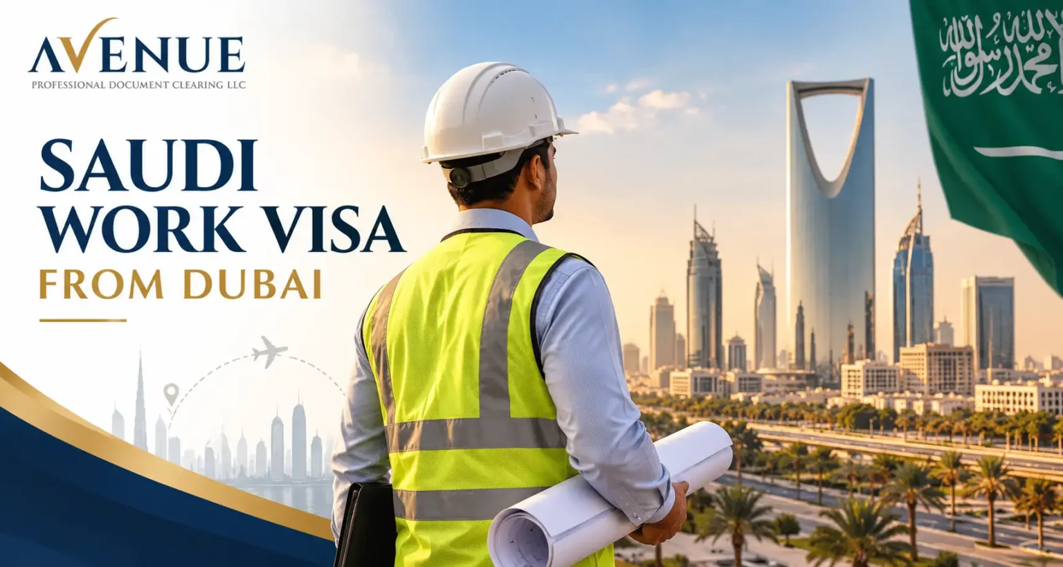 Saudi work Visa from Dubai avenue