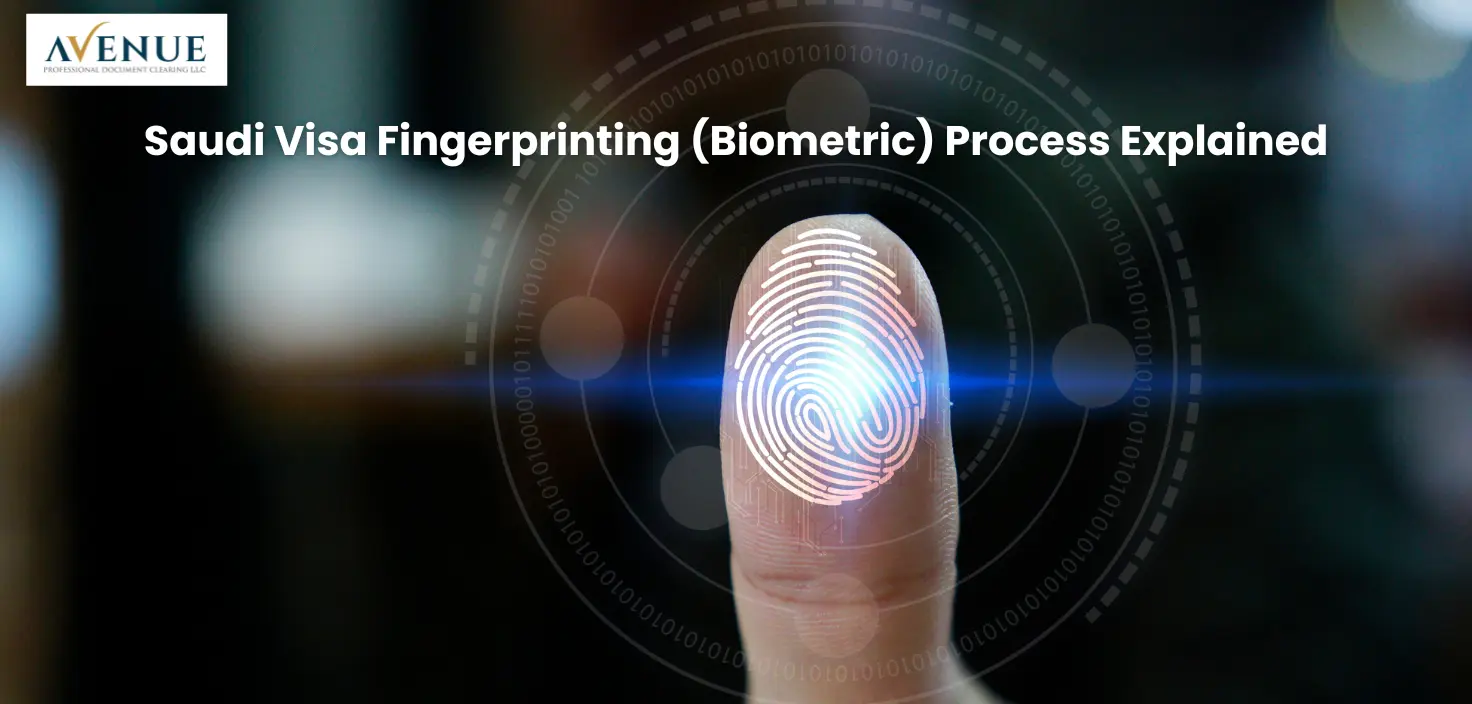 Saudi Visa Fingerprinting Process in Dubai