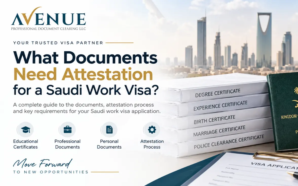 What Documents Need Attestation for a Saudi Work Visa?
